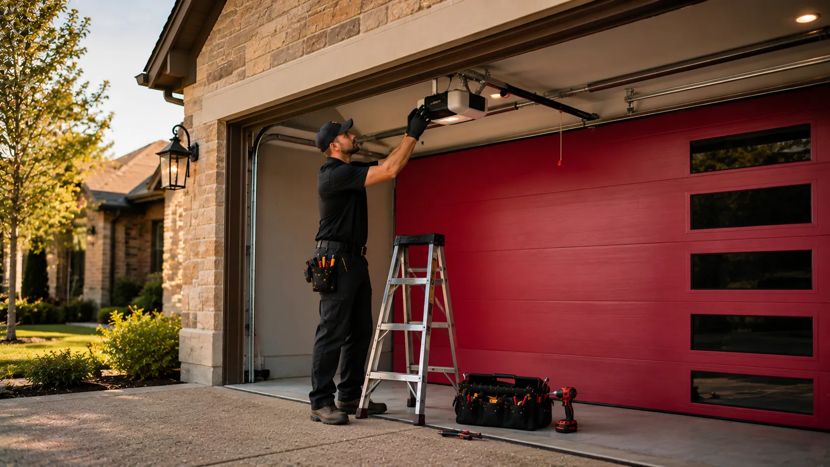 Garage door work on a home in Encinitas