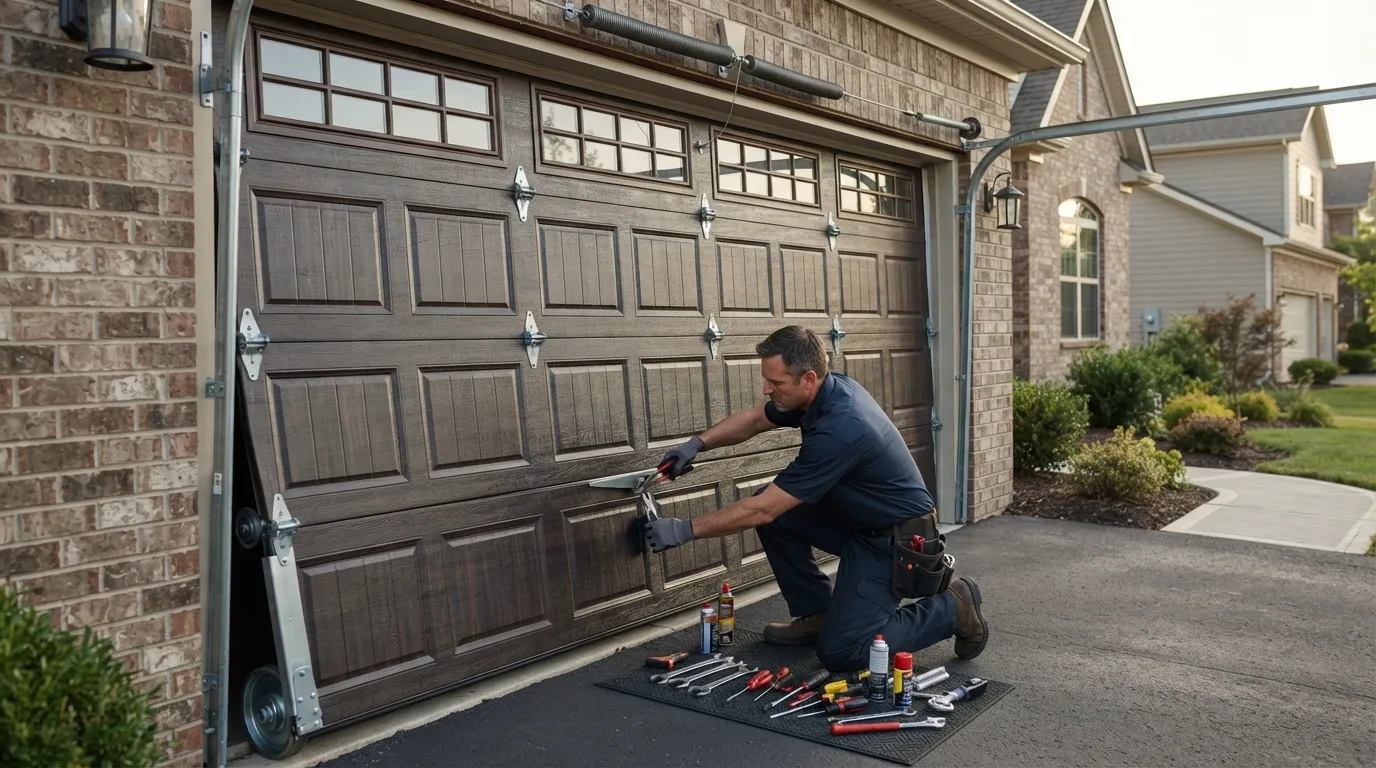 Panel Replacement for Del Mar's 1970-Era Garage Doors in Encinitas